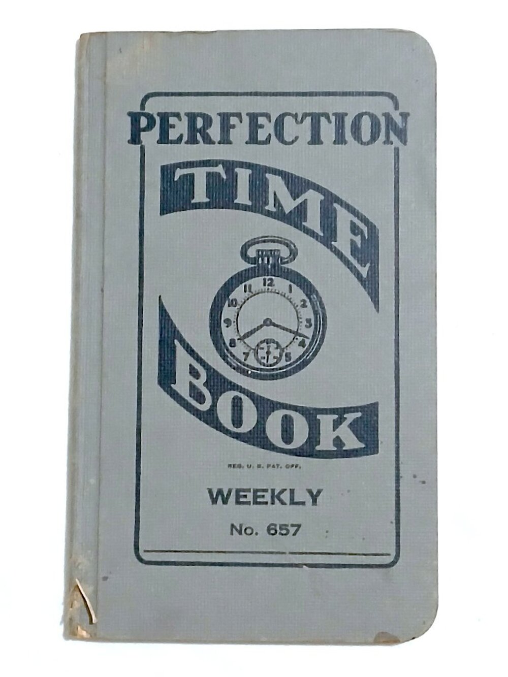 Vintage Perfection Time Book Weekly No. 657 Payroll Ledger Pocket Notebook